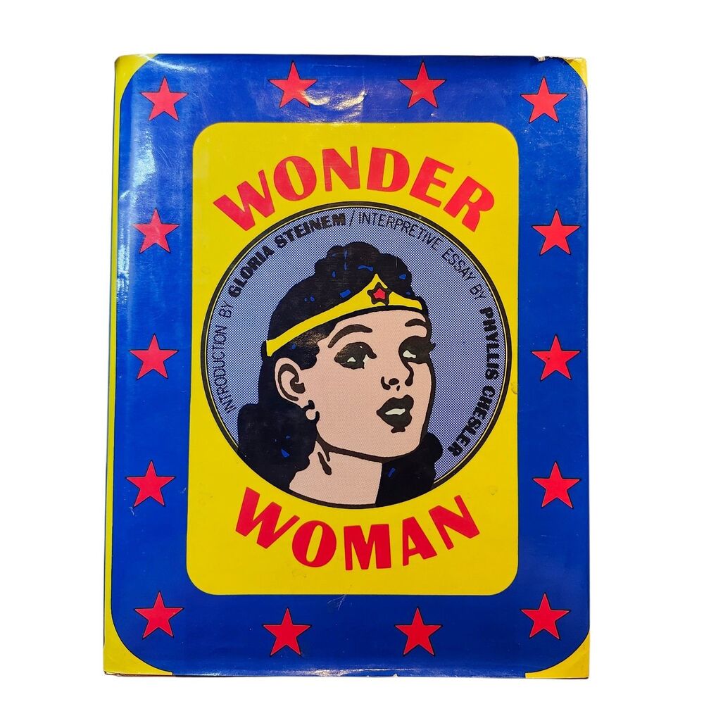 Vintage 1972 Wonder Woman Hardcover Comic Book Made In USA by Bonanza Books